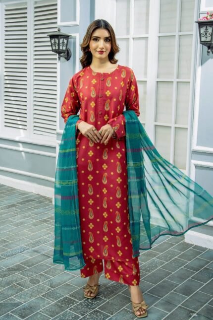 Digital Printed Lawn 3Piece