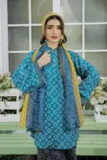 Fabric: Premium Digital Printed Lawn With Monarch dupatta 3Piece : Digital Printed Shirt, Trouser & Dupatta CARE INSTRUCTIONS: MACHINE WASHING MAX 30C. DO NOT BLEACH IRONNING MAX 110C. DRY CLEANING PERCHLOROETHYLENE. DO NOT TUMBLE DRY.. Digital Printed Lawn 3Piece