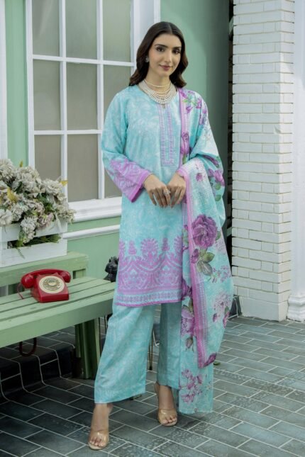 Digital Printed Lawn 3Piece