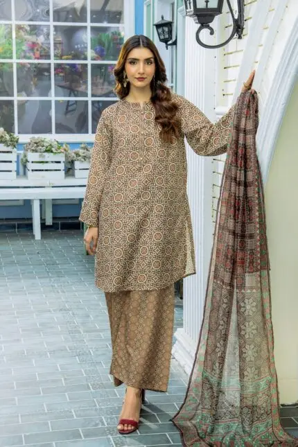 Digital Printed Lawn 3Piece