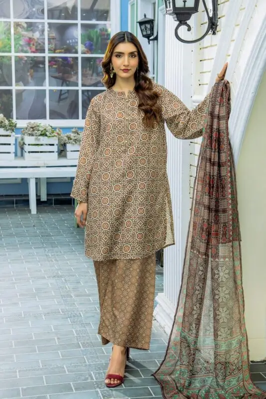 Digital Printed Lawn 3Piece