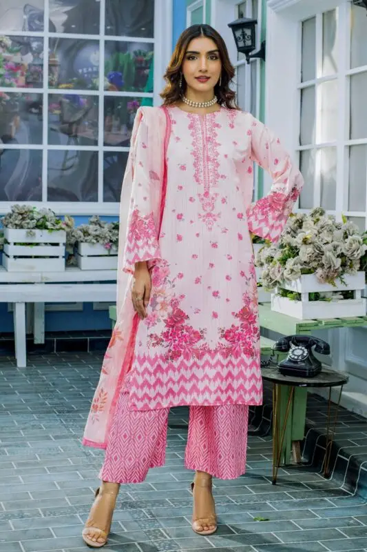 Digital Printed Lawn 3Piece